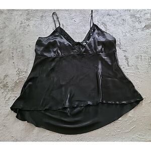 Teenie Weenie Cami Top Women Size 3x Whimsigoth Fairy Black Sequin 90 Y2k Vtg*